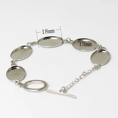 Браслет базовый Кабошон для изготовления ожерелья монтажный браслет латунь