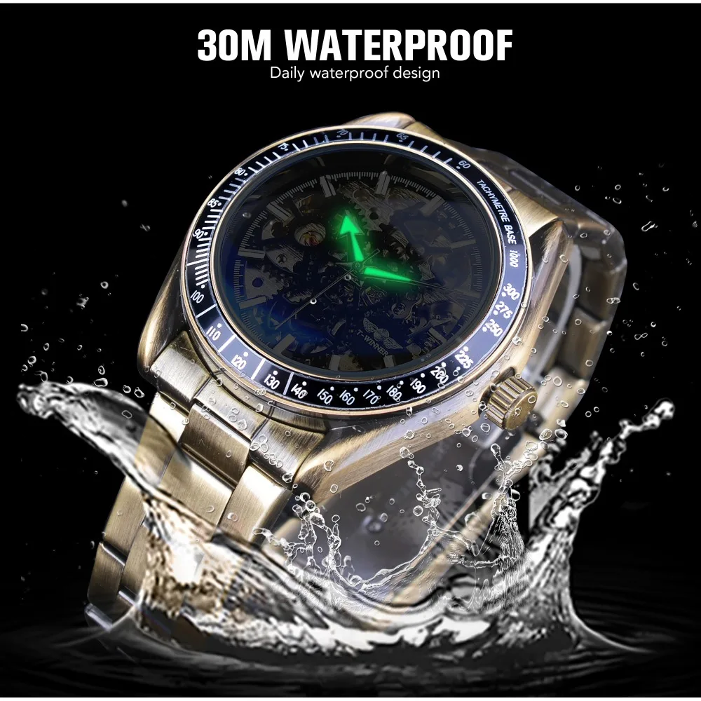 Часы скелетоны Мужские механические в ретро стиле|clock brand|clock designclocks male |