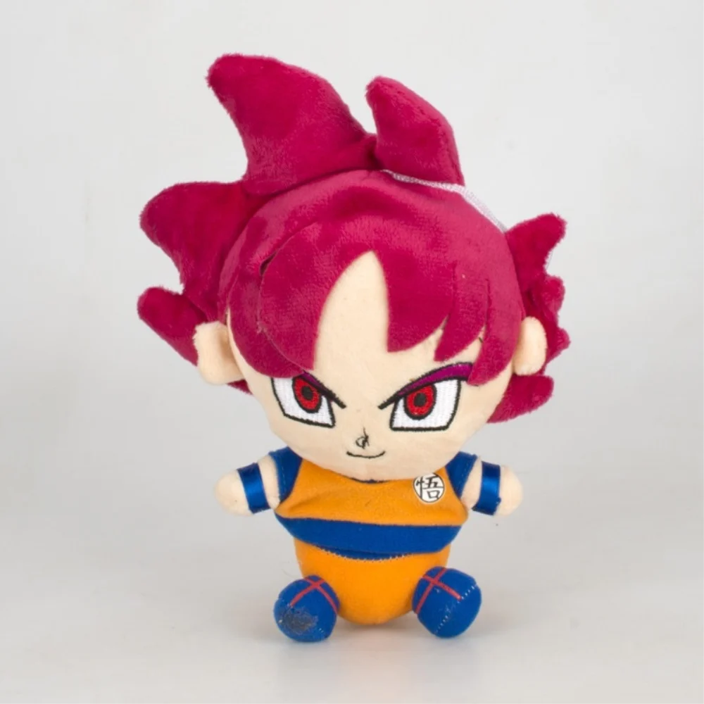 Red Hair Goku Новая 15 видов стилей DRAGON BALL Goku Kakarotto Majin Buu Piccolo Vegeta 7-" 18-20 см плюшевая кукла-GYQQ - Цвет: Red Hair Goku