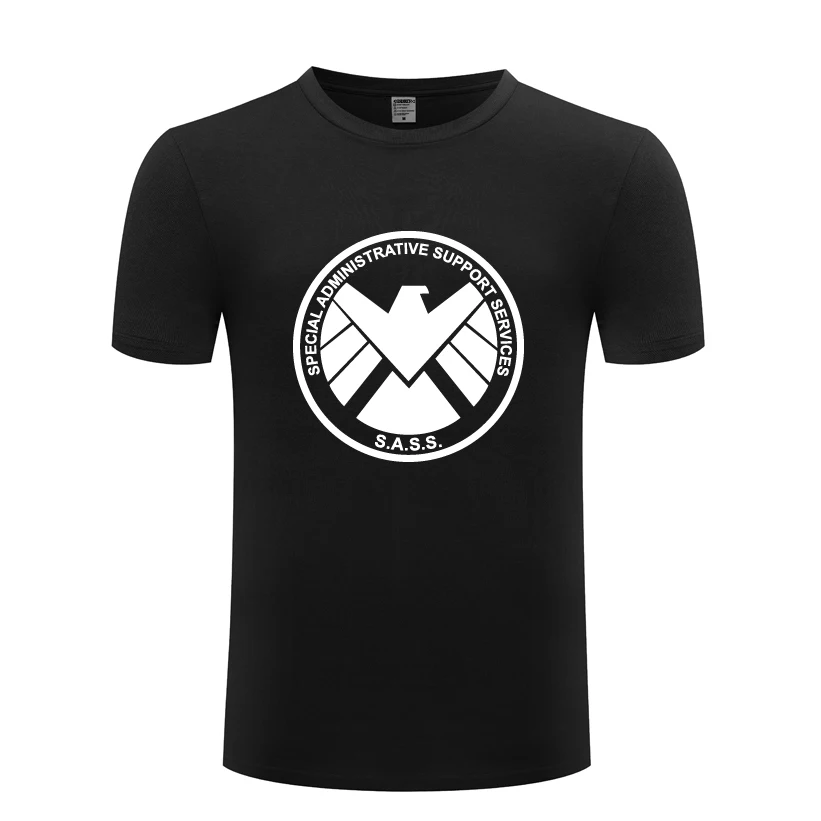 Агенты Щ. И. Т. Щит САСС для мужчин футболка 2019 новый короткий рукав O средства