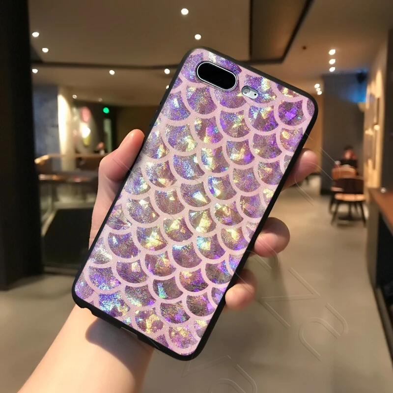 Lavaza Shell Mermaid Tail Scale Case for iPhone 11 Pro XS Max XR X 8 7 6 6S Plus 5 5s se |