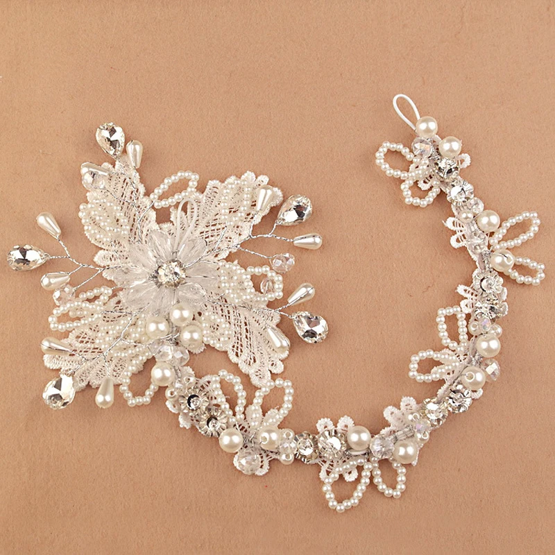 Модное кружевное платье ручной работы дизайн с цветами из бисера головной убор