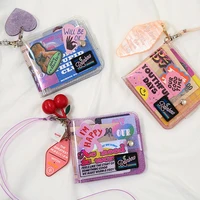 pvc transparent short wallet for girl milkjoy laser holographic coin purse women clear glittering letter card holder purse