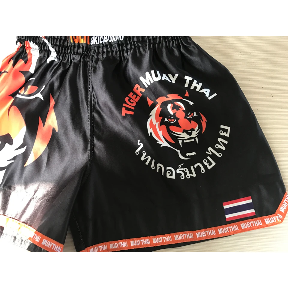 MMA Tiger Muay тайский боксерский матч Санда тренировочные дышащие шорты Муай Тай