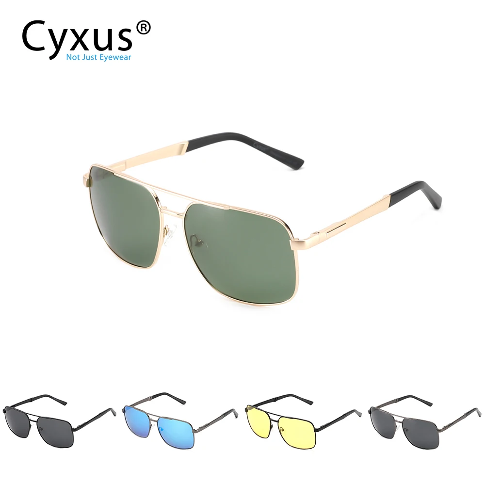 Cyxus поляризованные солнцезащитные очки Классические UV 400 квадратные оттенки