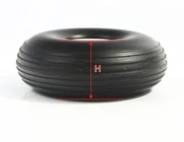 

4.5inch PU Wheel for RC Airplane H41mm with 6mm CNC Aluminum Hub