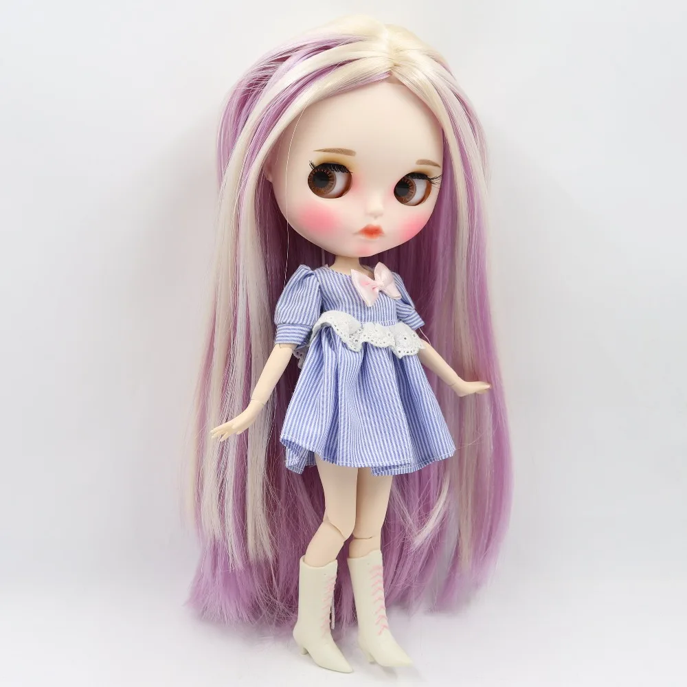Ледяная кукла DBS Blyth 1/6 bjd белая кожа совместное тело новое матовое лицо резные