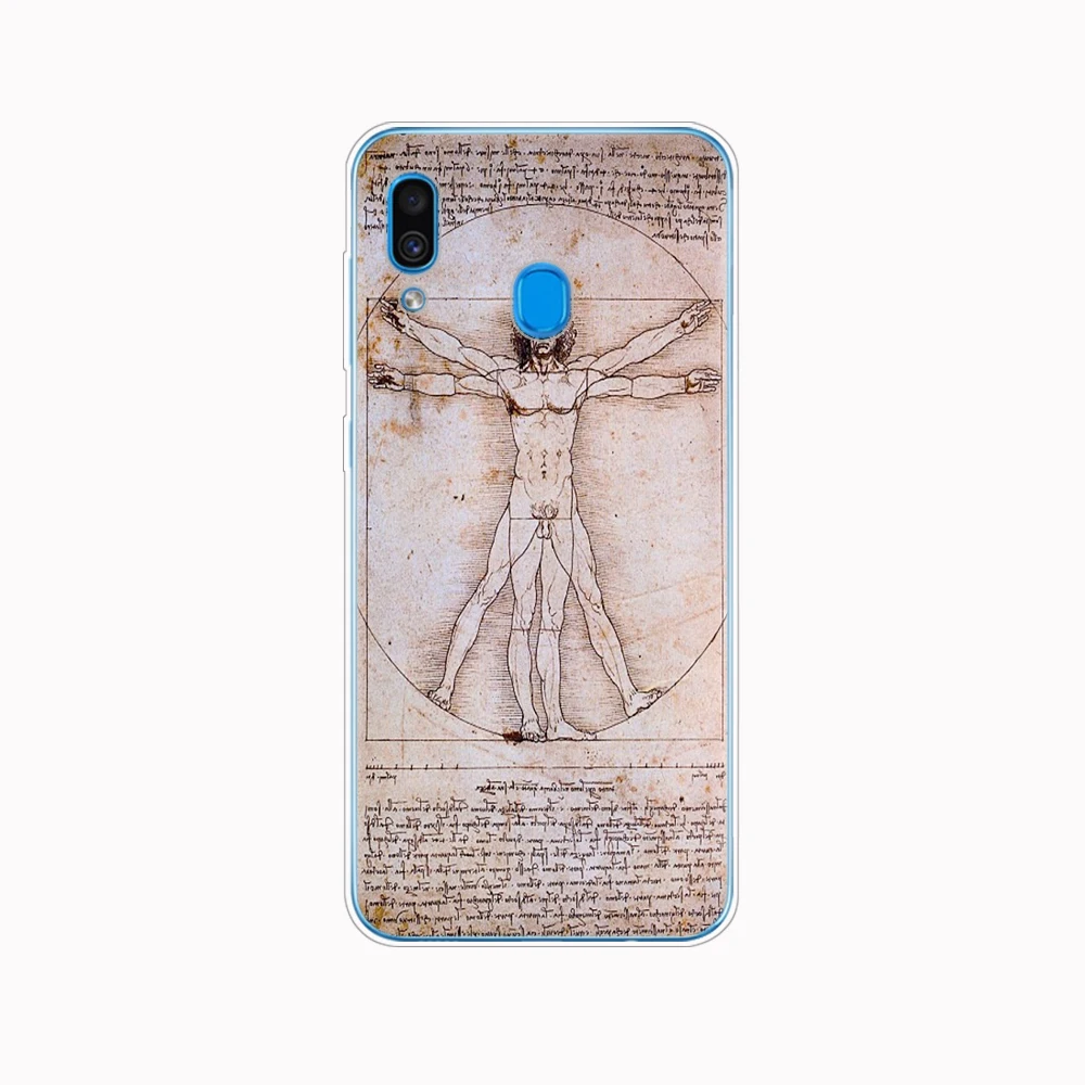 Чехол для Samsung A50 чехол Galaxy A60 A10 A30 A40 A70 A 50 2019 A9 A7 2018 Италия leonardo da vinci art|Бамперы| |