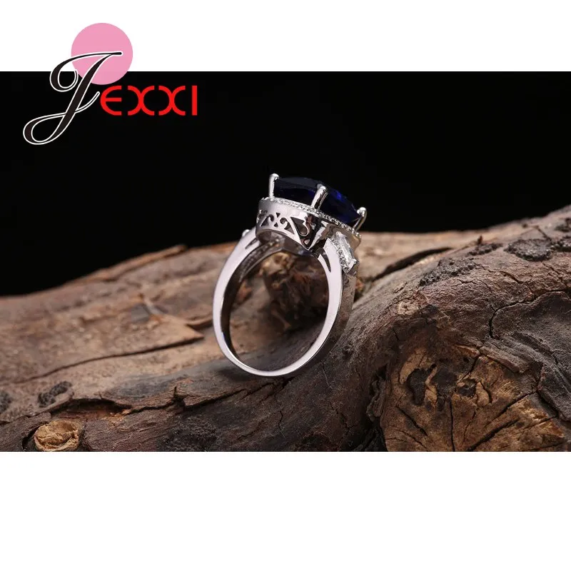 Роскошное высококачественное свадебное обручальное кольцо 925 серебряные кольца