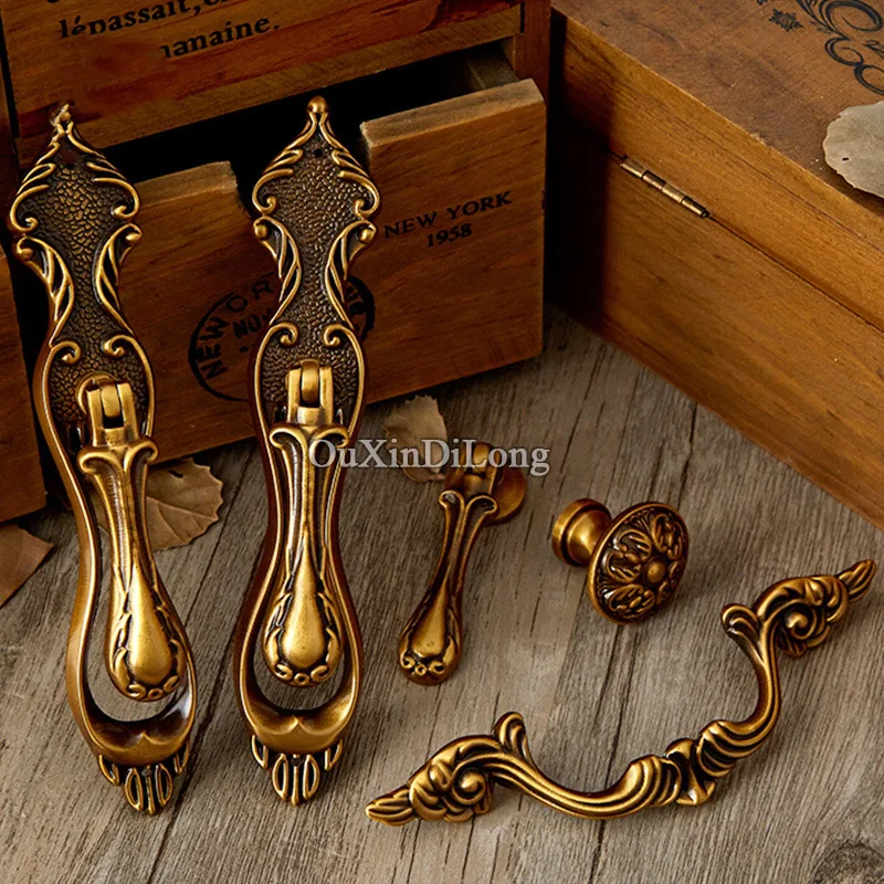 10 шт. ручки и для кухонного шкафа в винтажном стиле из латуни|cabinet handle and knob|furniture door