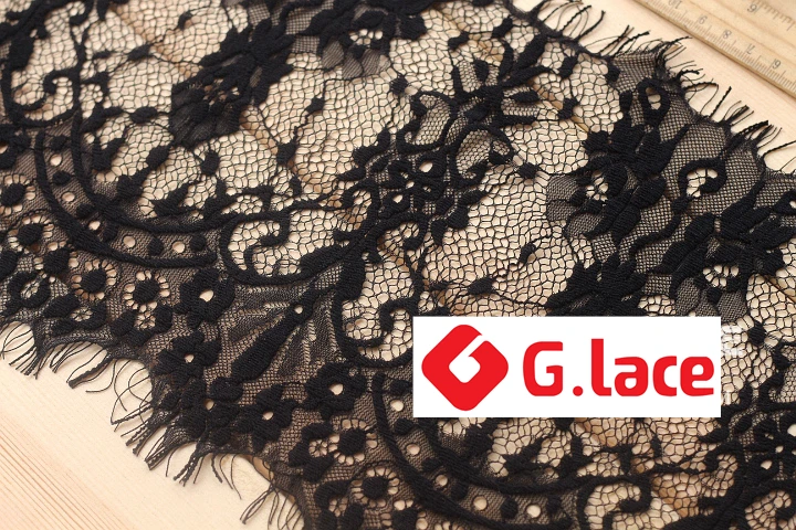 GLace 9 м/лот 22 см в ширину черный и белый кружевной из ткани шитье ручной работы юбка
