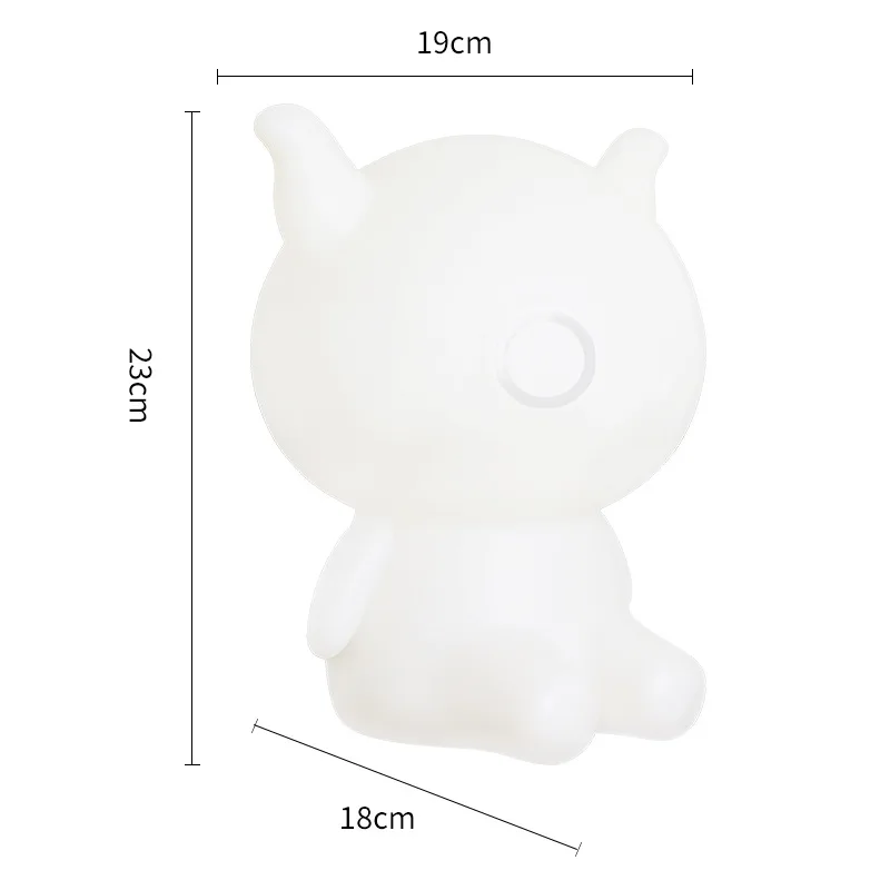 Novelty USB Led Night Light cartoon bear Seven color change remote controller desk lamp light gift for Baby Children | Лампы и