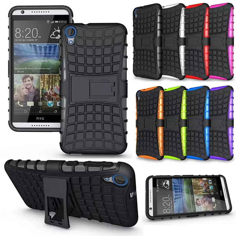 Armor Tough Rugged Shockproof Dual Layer Hybrid Hard/Soft Slim Protective Case FOR HTC desire 820 |