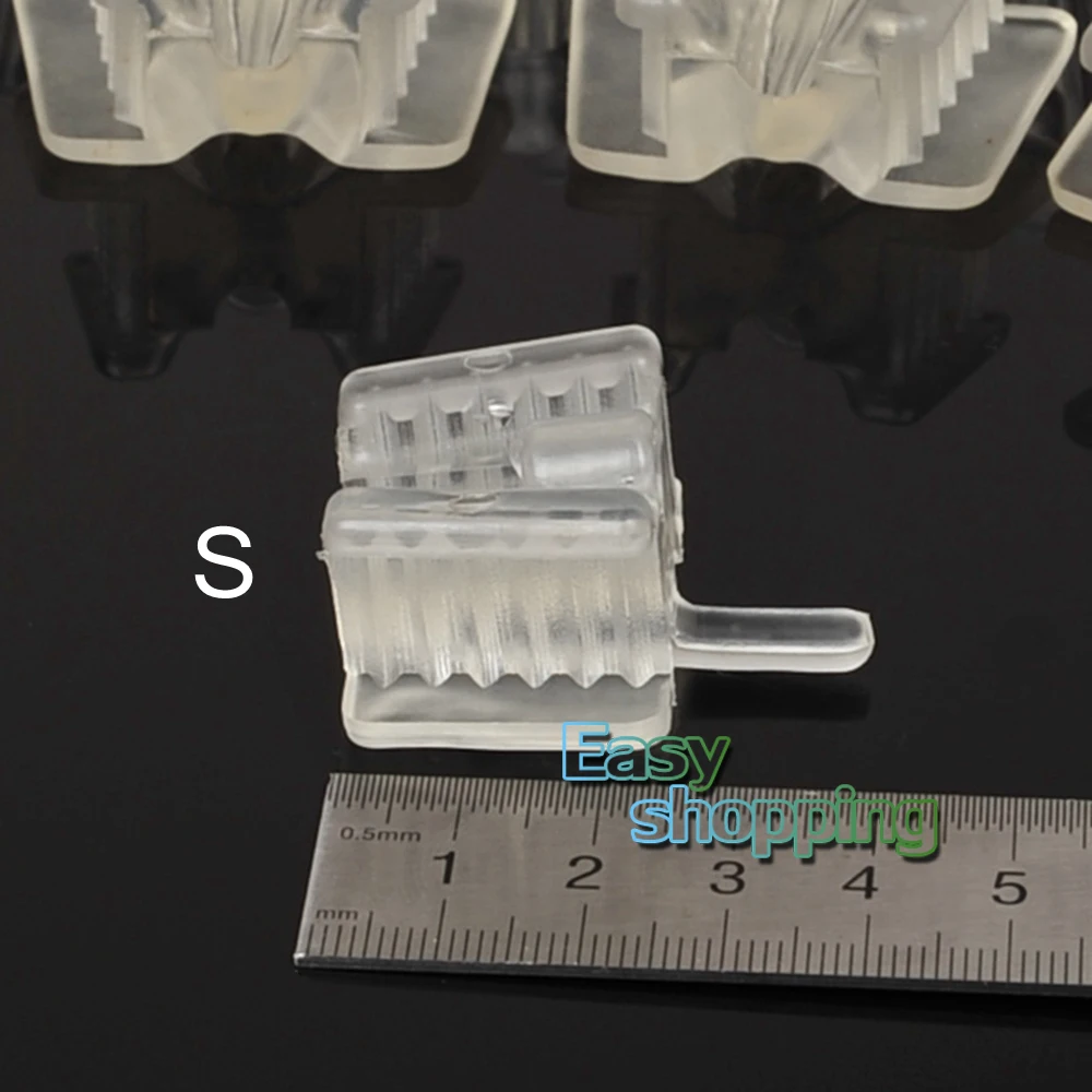 

6pcs Dental Silicone Mouth Prop Support Holding Saliva Ejector Suction Tip Small