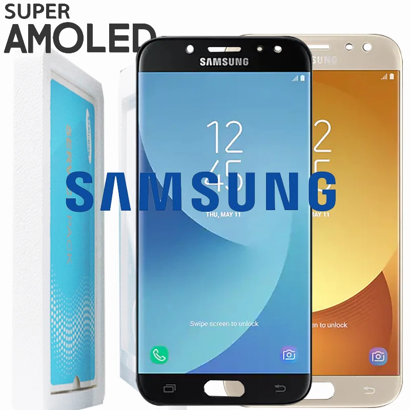 Оригинал 5 2 ''SUPER AMOLED для SAMSUNG Galaxy J5 Pro дисплей 2017 J530 J530F J530M кодирующий