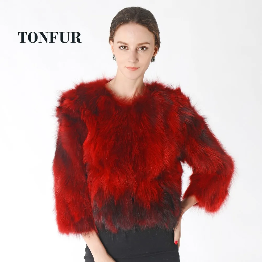 Real Luxury Fox Fur Coat For Women Winter Brand Top Rated style Natural Genuine HP523 | Женская одежда