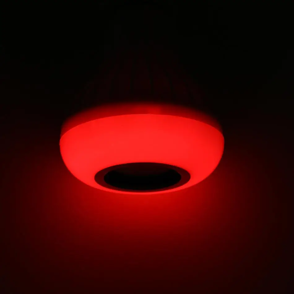 Светодиодсветодиодный RGB смарт лампочка 12 Вт Беспроводная Bluetooth колонка
