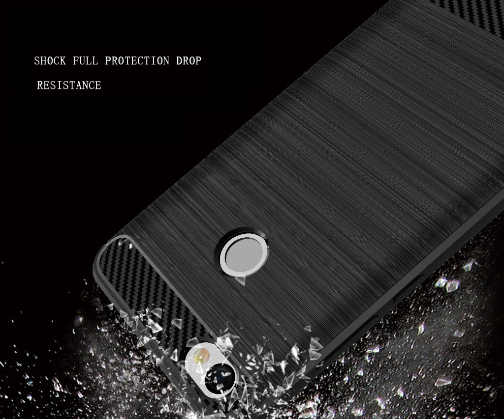 QAZ Maggie Xiaomi Redmi Y1 Case Silicone Soft TPU Brushed Carbon Fiber Texture Cover For |