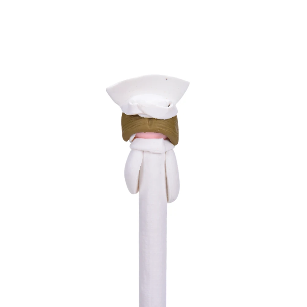 

10pcs/lot Cute Creative stationery wholesale cute doctor nurse polymer caly ball pen Character ballpoint pen