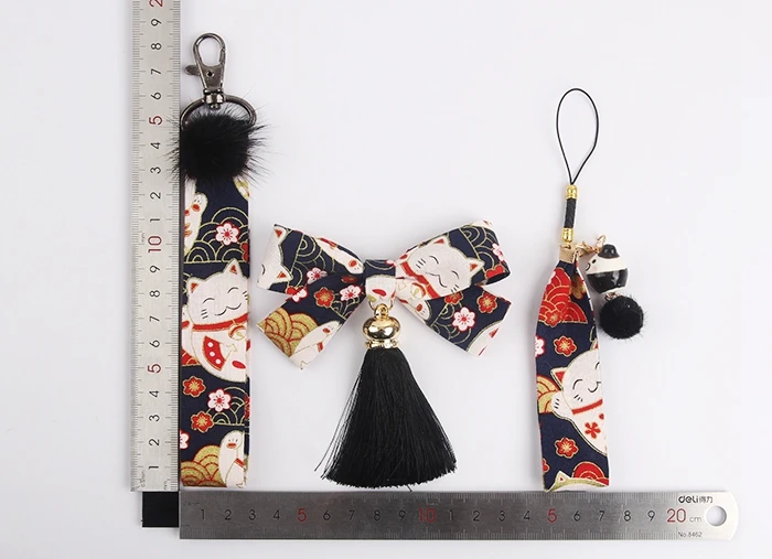 Традиционные Omamori Maneki Neko God Wish Blessing Ribbon sakura аксессуары для телефона сумки