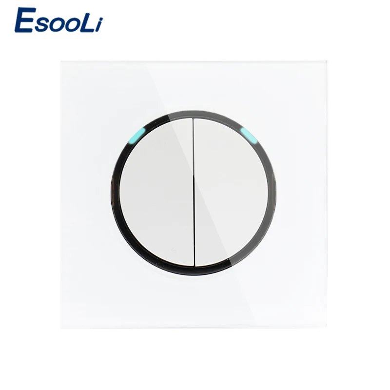 Esooli 2019 Новое Поступление Хрустальная стеклянная панель 2 комплекта 1 способ