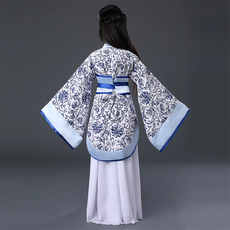 Традиционные китайские танцевальные костюмы для девочек одежда династии