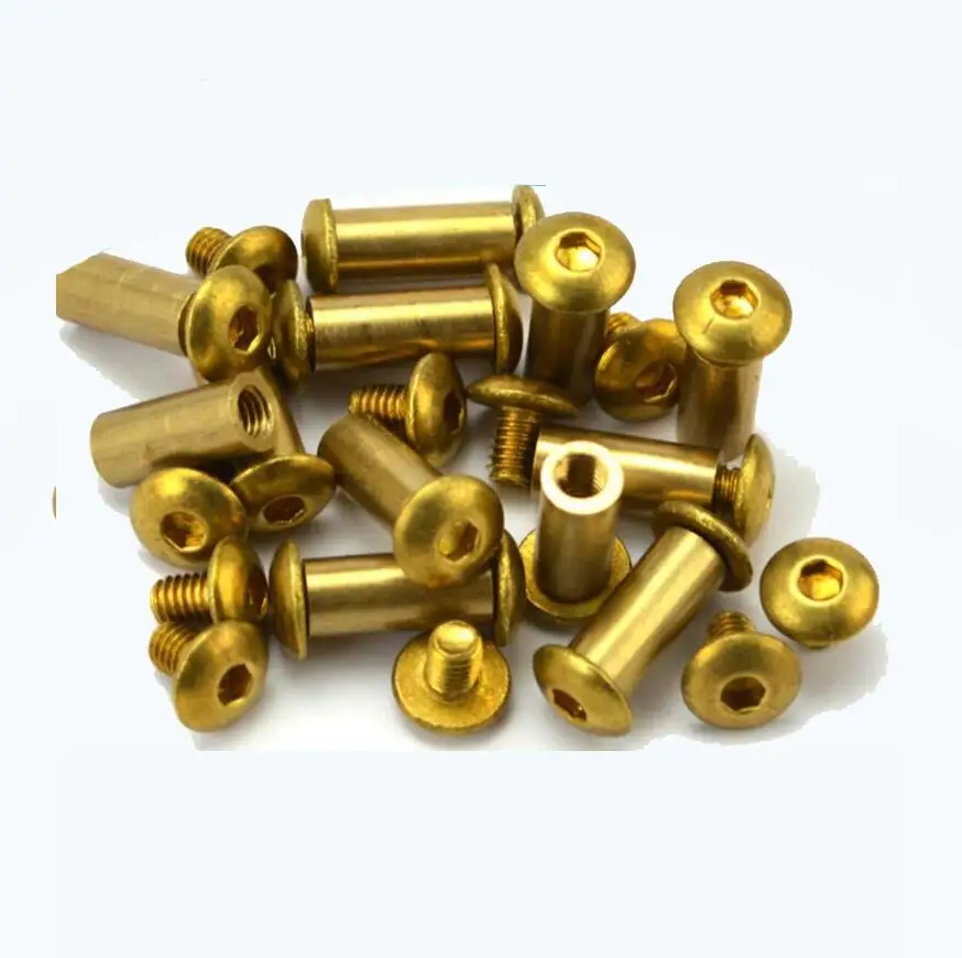 H62 желтые латунные ножи DIY инструменты ручка для ножа Крепежная пластина заклепки