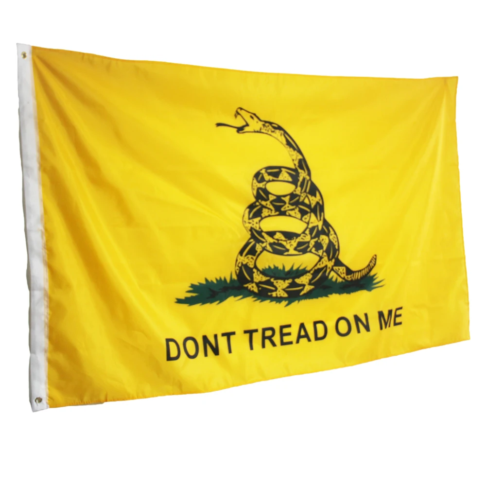 3x5 футов Gadsden не протекать на меня Culpepper Гремучая змея устойчивая к УФ выцветанию холст заголовок и двойной сшитый Delaware де флаги