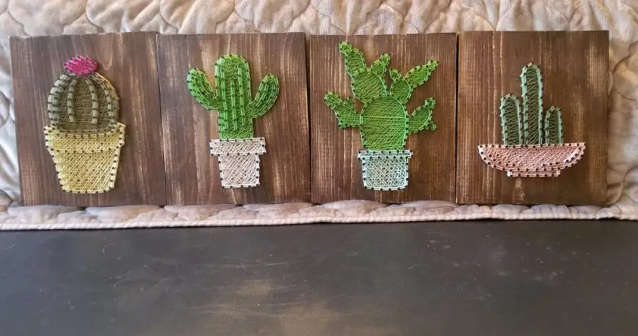 

Cactus String Art