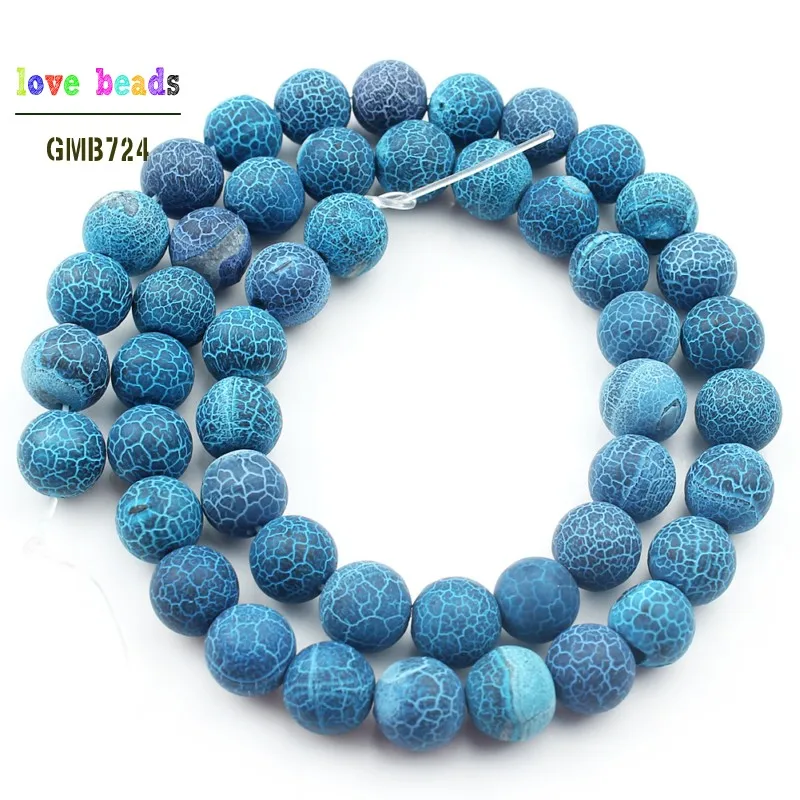 Бусины Из Натурального павлина синего мороза паука краба агата круглые бусины из