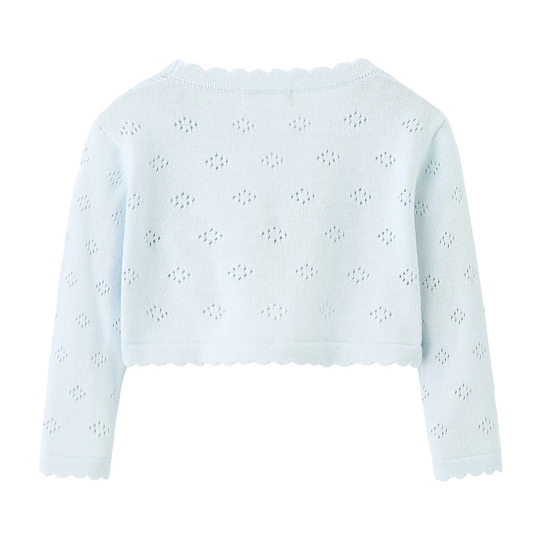 BOSBOOS для маленьких девочек с длинными рукавами 100% хлопок однотонный вязаный