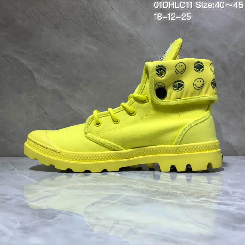 PALLADIUM PAMPA HI ORIGINALE кроссовки TC черная классическая парусиновая обувь со смайликом ботильоны модная повседневная обувь 40-45