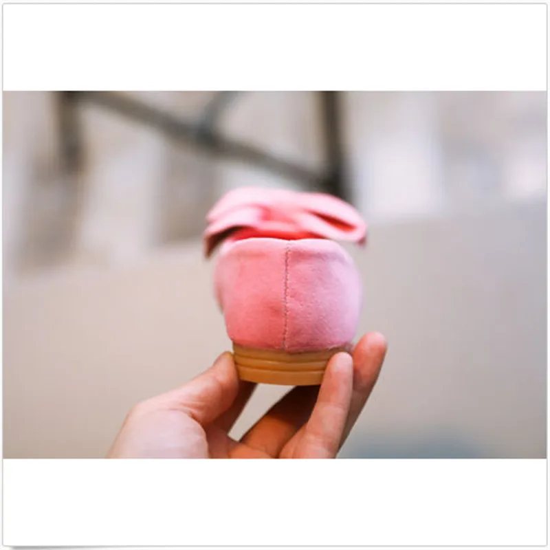 Милая детская обувь принцессы для девочек повседневная Мягкая без шнуровки