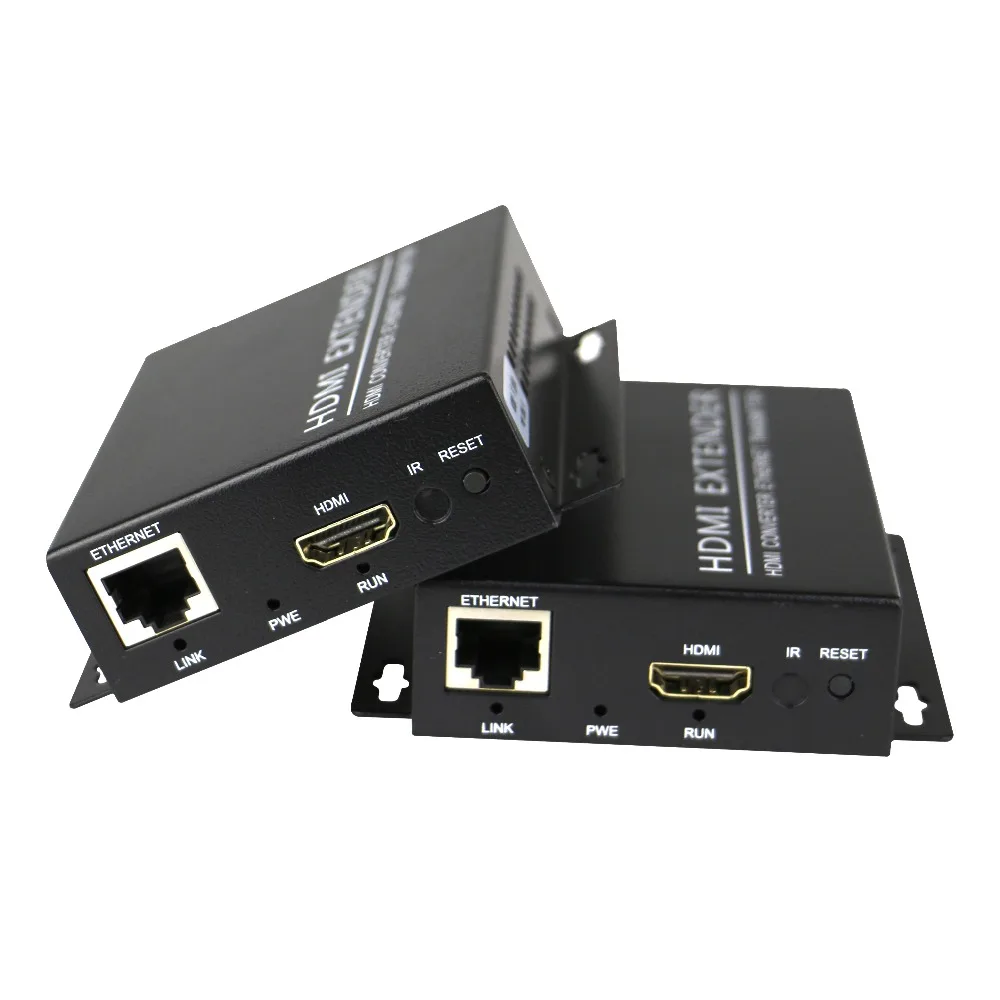 HDMI удлинитель передатчик приемник через Cat5e/Cat6 UTP кабель RJ45 LAN Ethernet поддержка 1080P