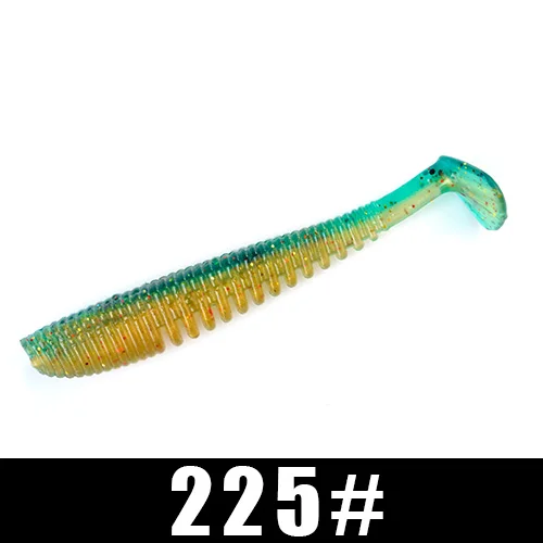 225 FISH KING рыболовные приманки мягкие приманки для рыбалки 75 мм/3,5 г 100 мм/8,0 г 125 мм/11,5 г воблеры Shad Карп силиконовые искусственные - Цвет: 225