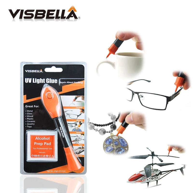 Visbella 5 Second Fix супер мощный жидкий пластик сварочный УФ-светильник отверждения клей для ремонта мобильных телефонов наборы ручных инструментов с клеем