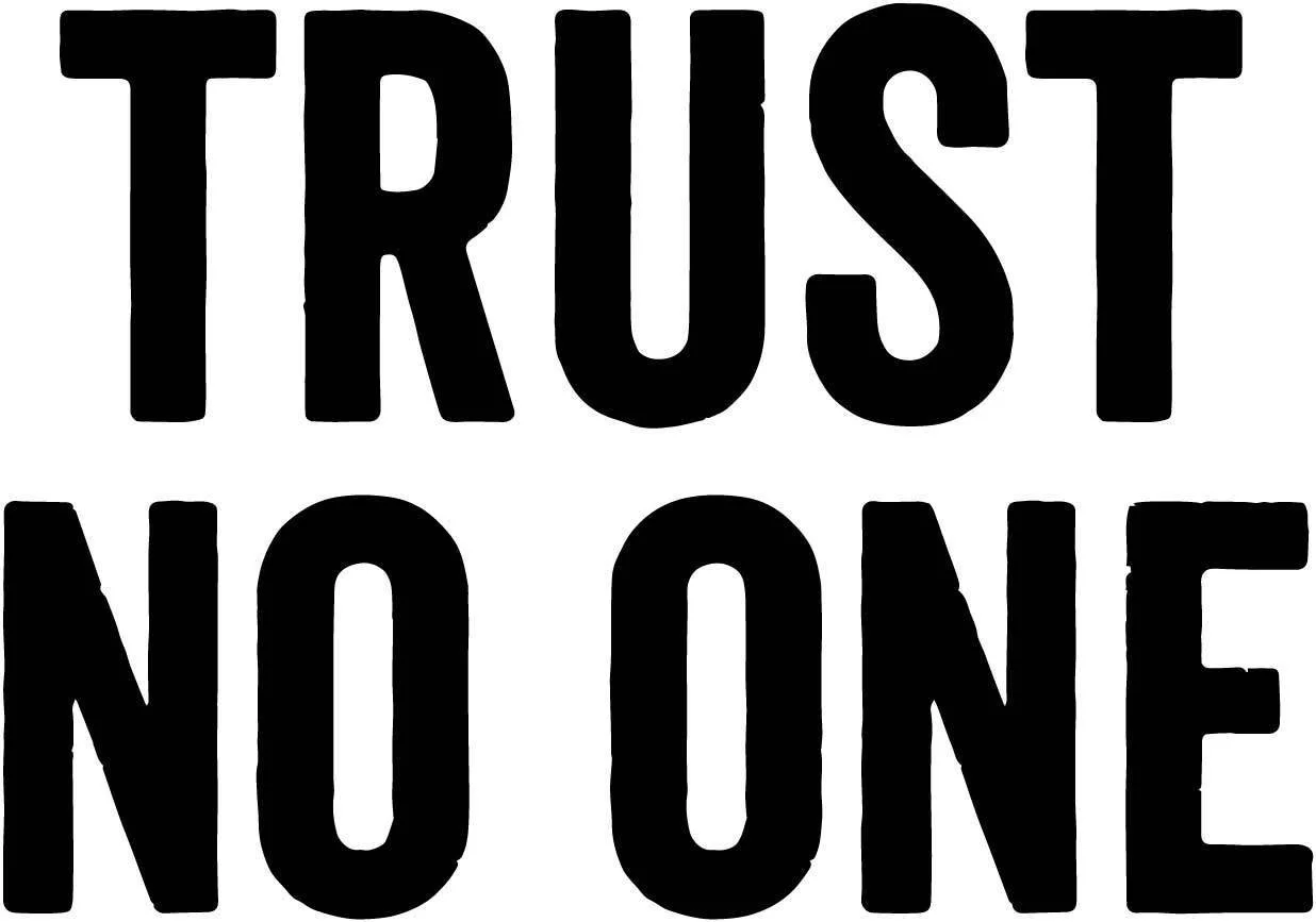 2 шт. никому не доверяю виниловые наклейки Секретные материалы Стикеры Дэвид