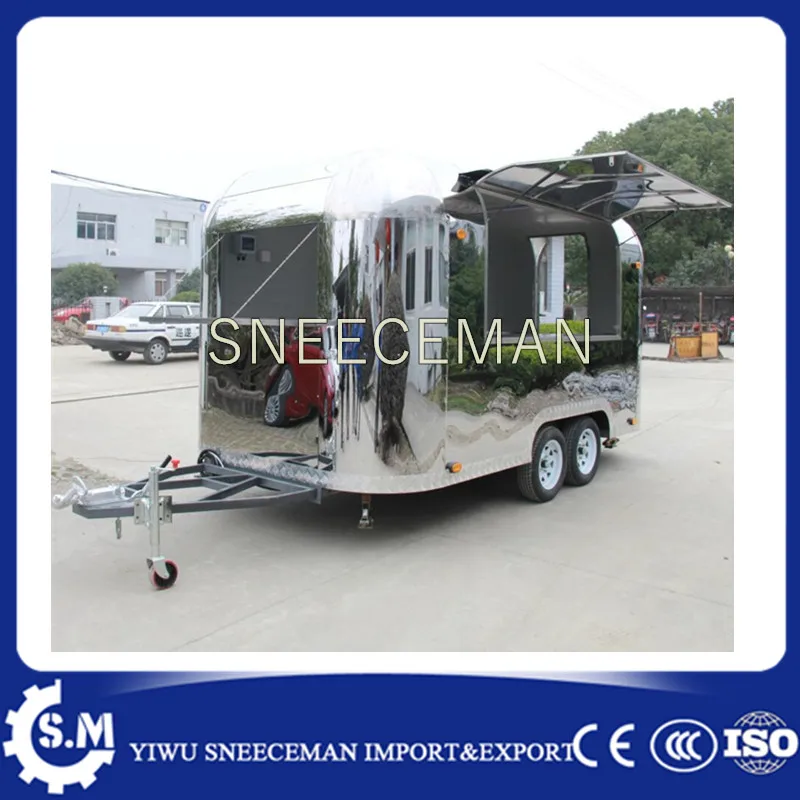 Новый дизайн китайская Мобильная тележка для фаст-фуда с колесами трейлер еды |