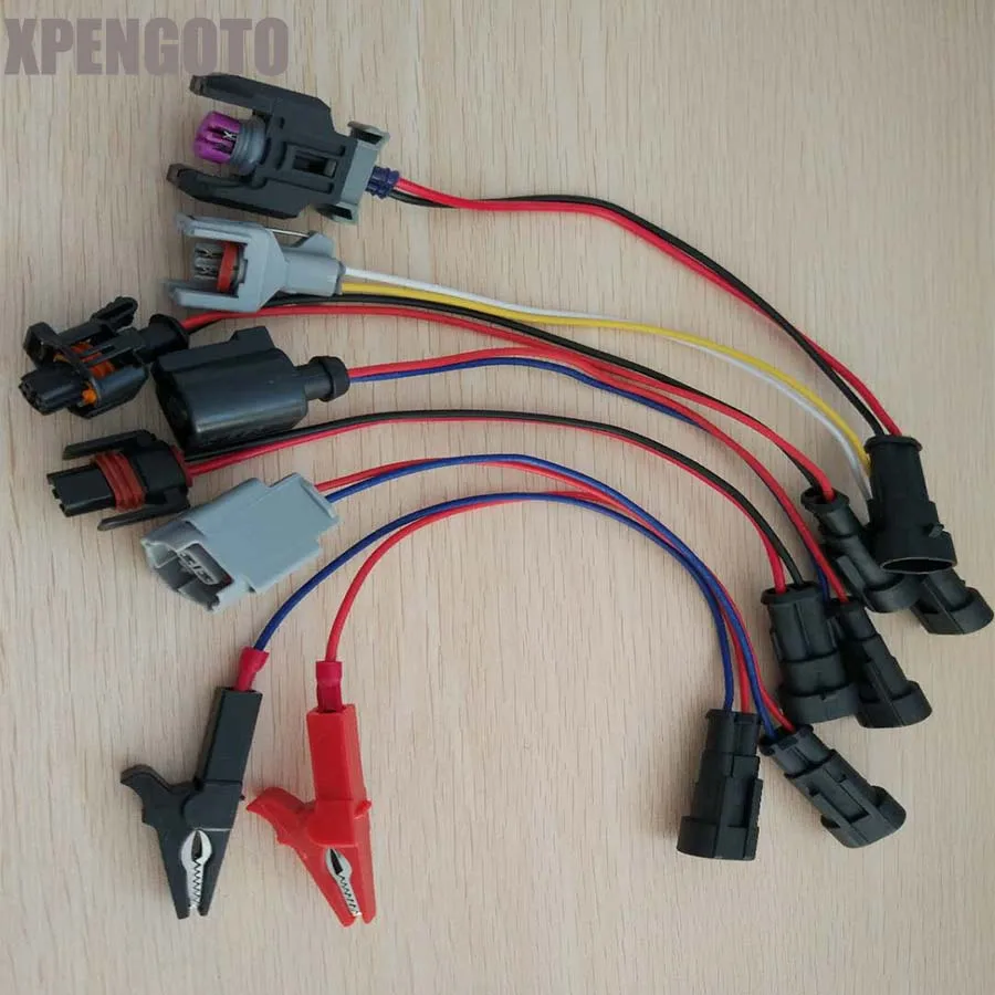 До настоящего времени инжектор Common rail тестер приводных линий разъем для Bosch для Denso для Delphi и Siemens сопла адаптер кабель комплект