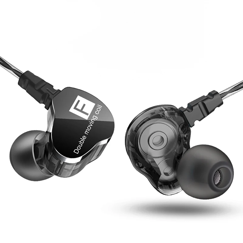 QKZ CK9 двойной драйвер наушники fone de ouvido auriculares стерео Бас Спортивная игровая