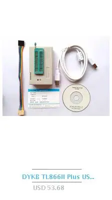 DYKB Minipro TL866II USB программатор 25 разъем адаптера SOP8 Зажим IC зажим биос Flash EPROM для IC тестер программного обеспечения серийный 74/54