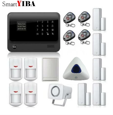 SmartYIBA беспроводной GPRS SMS домашняя охранная Аварийная сигнализация wifi gsm с