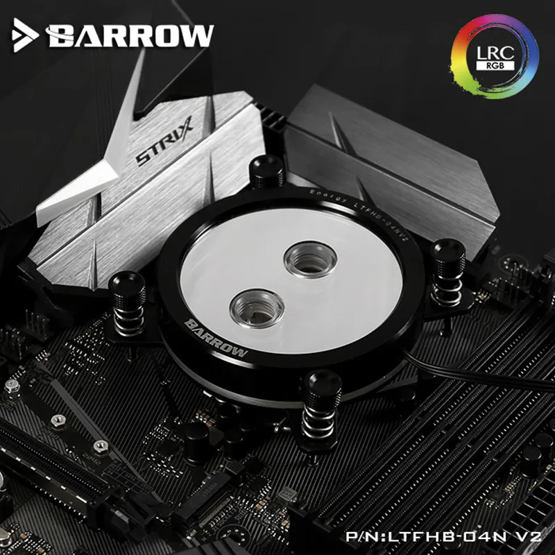 Barrow LTFHB 04N V2 для Intel Lga115x CPU водяные блоки Mirror Extreme LRC RGB v2 акриловая микрорежущая