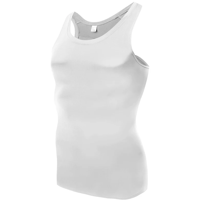 Компрессионная рубашка для мужчин белая мужская одежда быстросохнущие майки