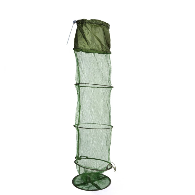 4mm Green Pores Folding Shrimp Cage Fishing Net Tackle | Спорт и развлечения