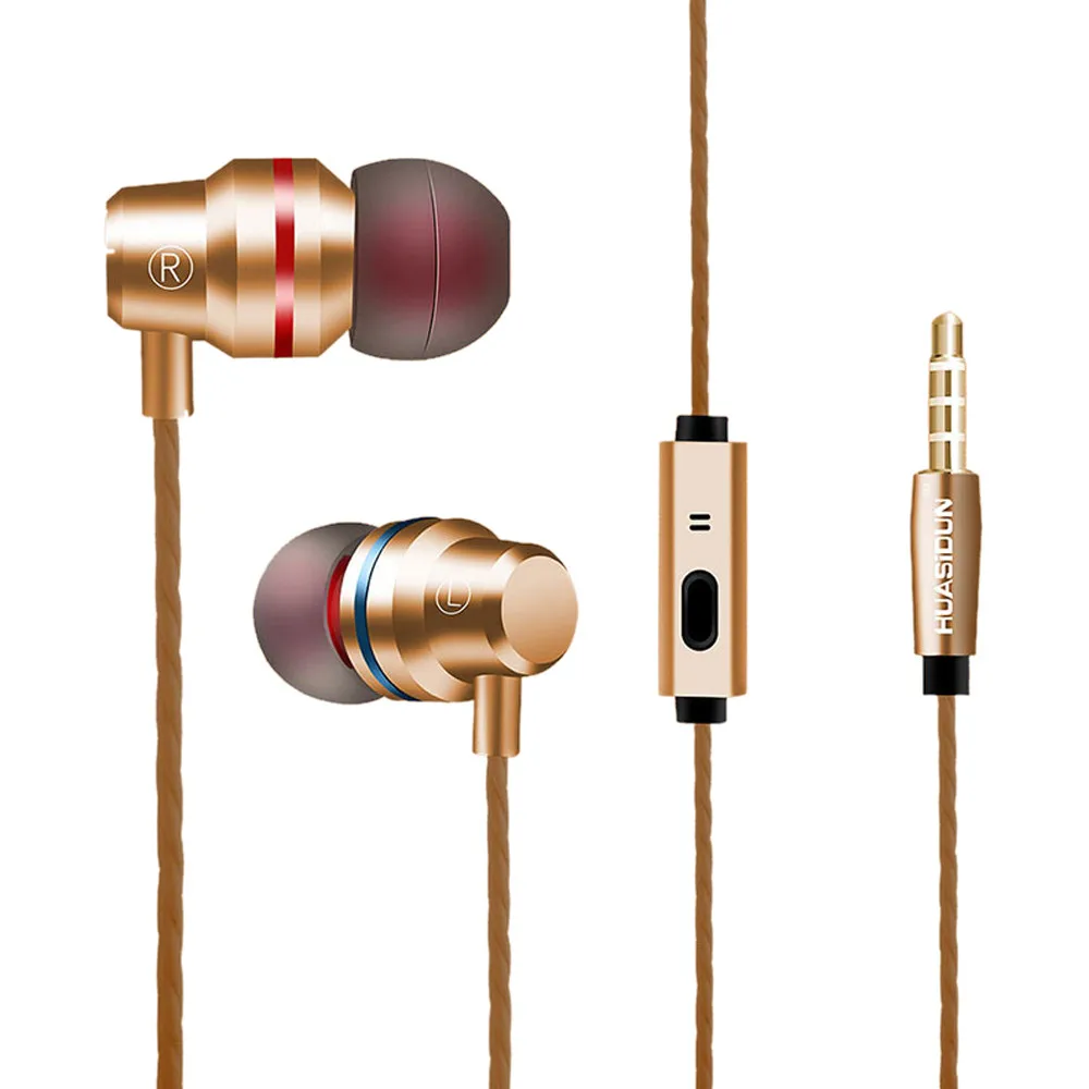 VOBERRY горячие наушники в ухо Hifi металлические 3 5 мм супер бас Сабвуфер стерео с
