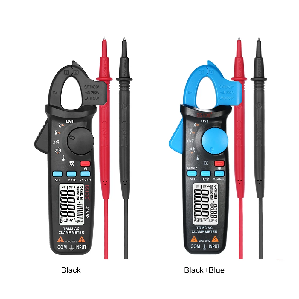 Мини цифровой клещи 6000 отсчетов истинный RMS мультиметр Измерение AC/DC Напряжение
