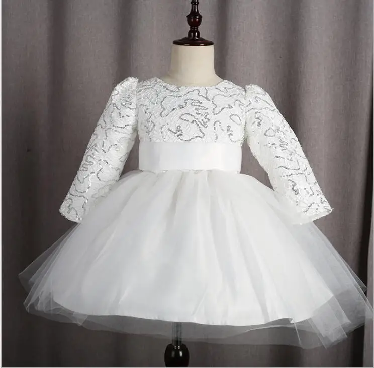 2018 explosion models new autumn and winter girls dress princess long-sleeved flower girl evening performance |