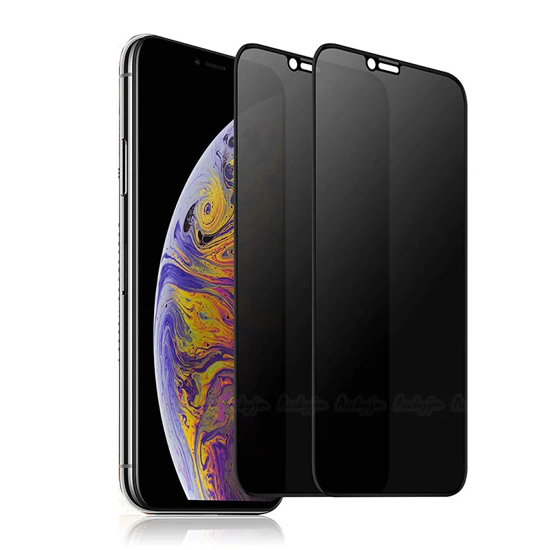 Оригинальное 2.5D полное покрытие закаленное стекло для Apple iPhone XS Max XR анти