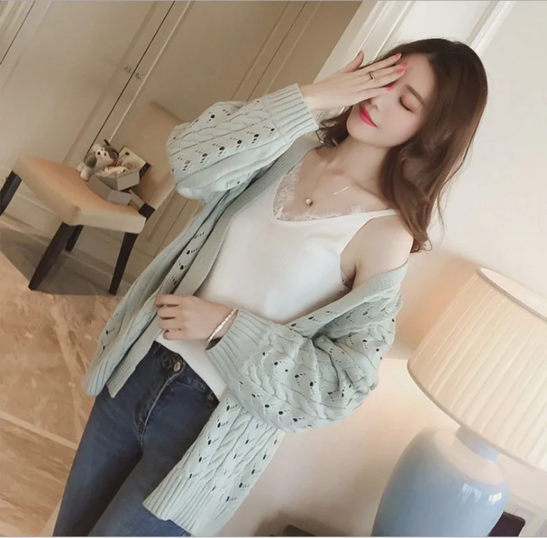 FDWERYNH майка Для женщин 2018 лето кружева вязаные топы Sexy Кружева V шеи твердые